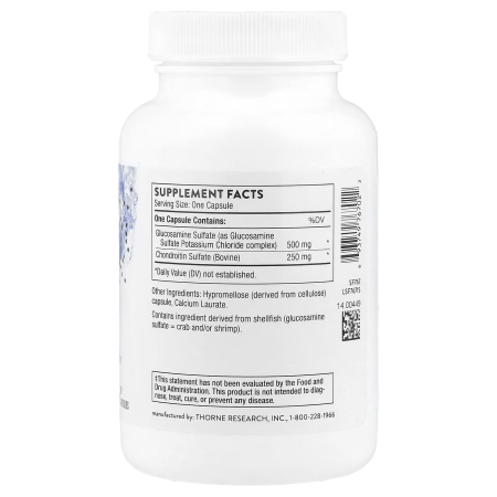 Глюкозамін хондроїтин, Glucosamine & Chondroitin, Thorne, 90 капсул