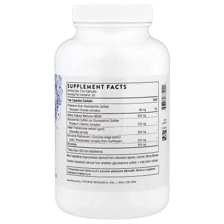 Поддержки суставов, Joint Support Nutrients, Thorne,  с глюкозамином, 240 капсул