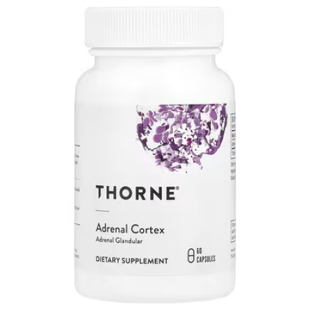 Підтримка наднирників, Adrenal Cortex, Thorne Research, 60 капсул (50 мг на 1 капсулу)