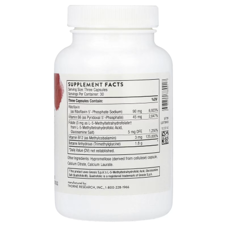 Вітаміни для мозку, Methyl-Guard Plus, Thorne, 90 капсул