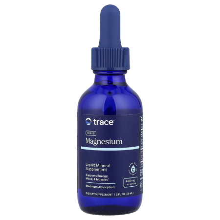 Магний ионный, Ionic Magnesium, Trace Minerals Research, 400 мг, 59 мл