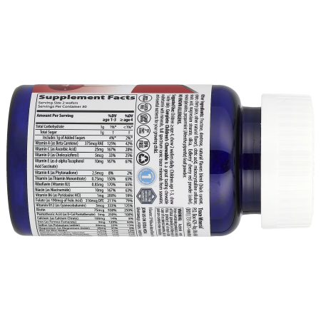 Мультивитамины для детей, Complete Multi Children's, Trace Minerals, со вкусом дикой вишни, 60 жевательных таблеток