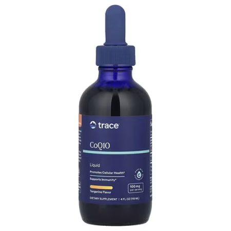 Коэнзим Q10, Liquid CoQ10, Trace Minerals Research, со вкусом мандарина, 100 мг, 118 мл