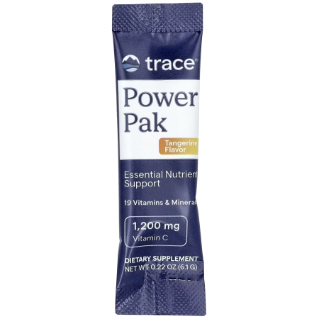 Електроліти зі смаком мандарину, Electrolyte Stamina Power Pak, Trace Minerals Research, 30 пакетів по 6,1 г