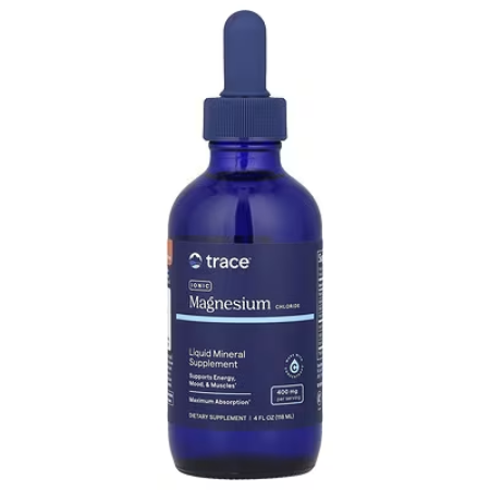 Ионный магний хлорид, Ionic Magnesium Chloride, Trace, 400 мг, жидкость, 118 мл