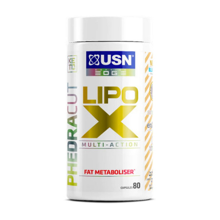 Жироспалювач, PhedraCut Lipo X, USN, 80 капсул