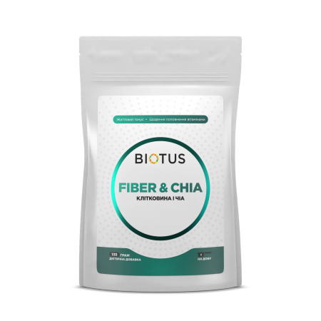 Клетчатка и Чиа, Fiber&Chia, Biotus, 135 г