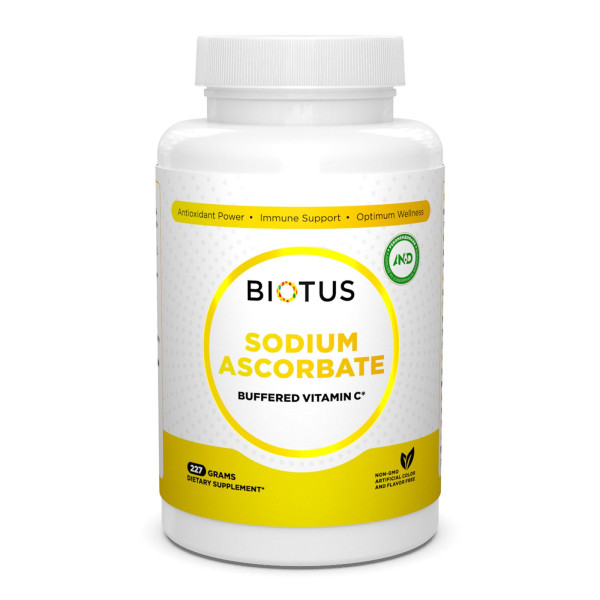 Буферизований вітамін С, Sodium Ascorbate, Biotus, порошок, 227 г