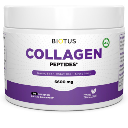 Колагенові пептиди, тип 1 і 3, Collagen Peptides, Biotus, 198 г
