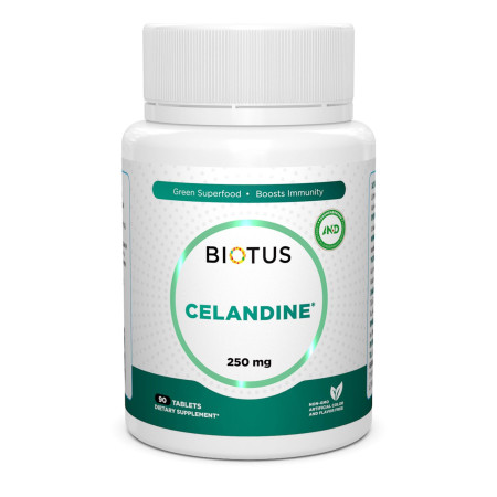 Чистотіл, Celandine, Biotus, 250 мг, 90 таблеток